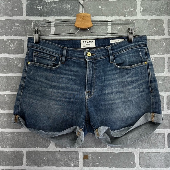 Frame Denim Pants - Frame Medium Wash Le‎ Cutoff Jean Shorts Size 30